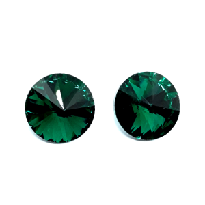 Cabochon rivoli per bigiotteria. colore verde.