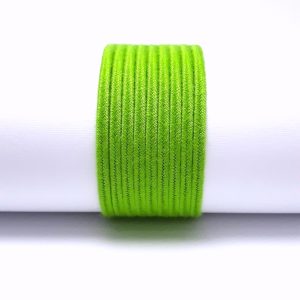 Fili di fettucine soutache acrilico verde.