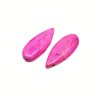 Perline gocce in pasta di turchese colore fuchsia.